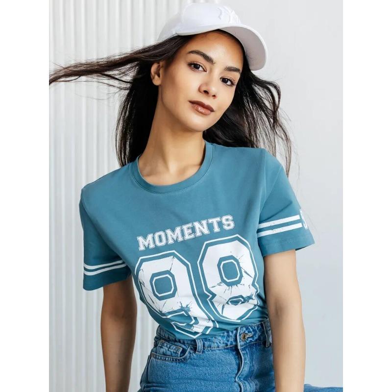 Summer Ladies T-Shirt Sports Style Short-Sleeved Y2k 2000s Fashion Casual Oversized Ladies Clothing