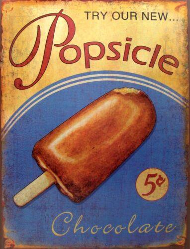 

TIN SIGN Popsicle 5 Cents Dessert Vintage Garage Wall DecorAluminum 20x30cm（7.8x11.8inch）