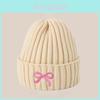Knit Hat With Butterfly Bow For Winter Warmth And Outdoor Comfort For Women