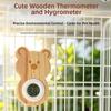 Wall Hanging Pet Cage Thermometer Birdcage Monitoring Hygrometer  Rabbit Cage