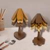 Tree-Shaped Coasters Wooden Trivet Mat Heat Resistant Coaster Multifunctional Pot Holder Kitchen Festive Ornament