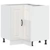 VidaXL Armoire d'angle de cuisine Kalmar blanc brillant 853509