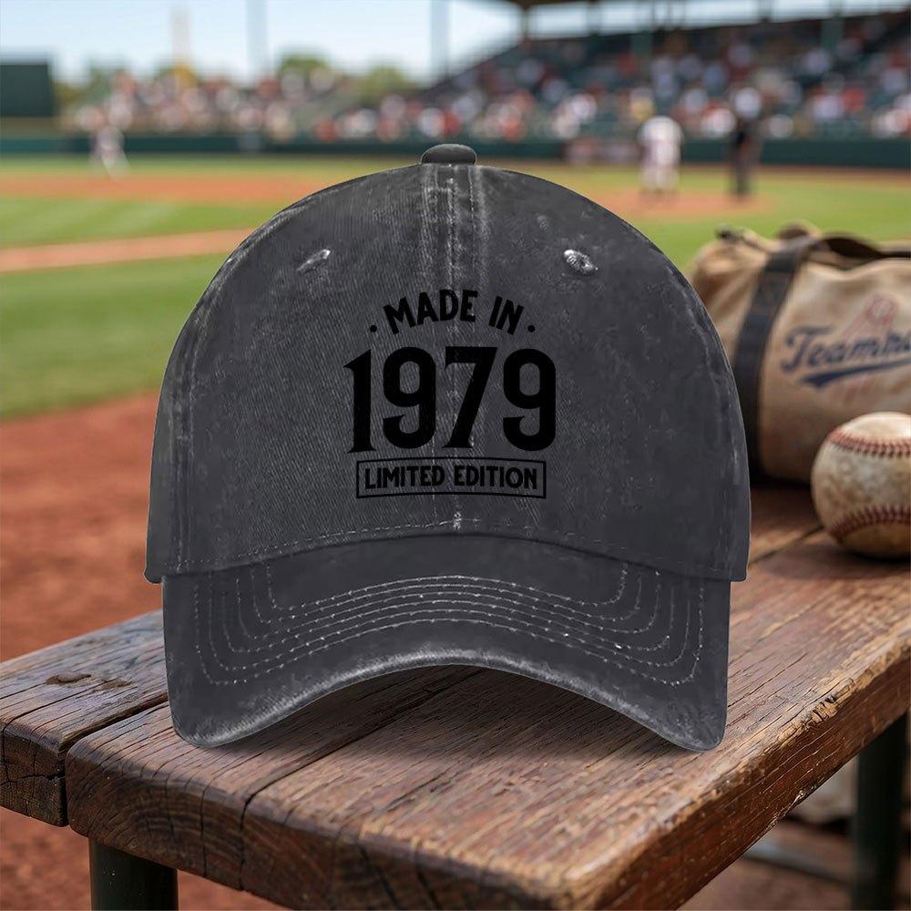Exquisite MADE IN  LIMITED EDITION Washed Baseball Cap Adjustable Buckle Design Lightweight And Breathable AllSeason Uni
