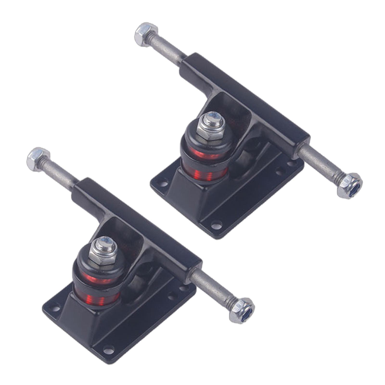 

1Pair Aluminum Alloy Skateboard Wheel Bracket Bridge Base Longboard Skateboard Truck Skateboard Accessories чорний