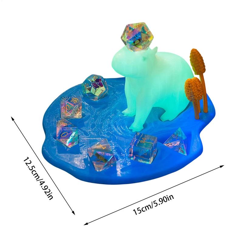 Dice Holder Tray Funny Dice Stand 3D Printed Funny Dice Tray Animal Dice Storage Accessories Decorative Desk Organizer For Game