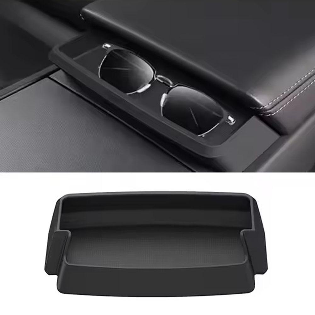 For Tesla Juniper Center Console Armrest Storage Box Highland Eyeglasses Holder Armrest Tray Silicone Auto Accessories