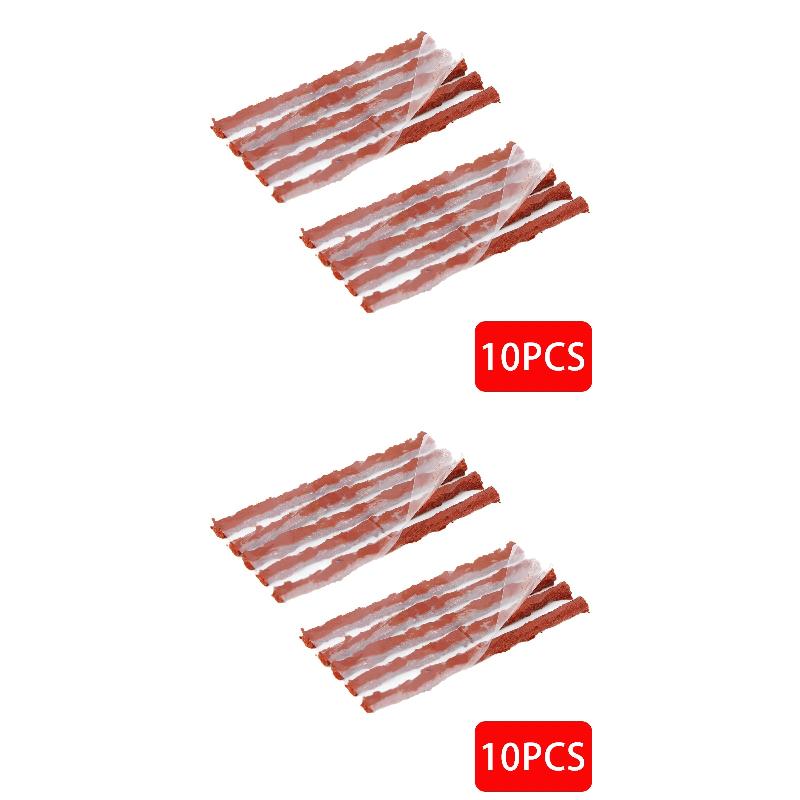 Durable Glue-Free Compact Tubeless Tyre Repair Kit Rubber Strips Plug Set for Car Motorcycle RV Trailer Emergency Fix