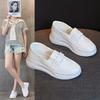 New leather little white shoes women's casual and lightweight women's shoes trendy women's single shoes breathable board shoes flat shoes