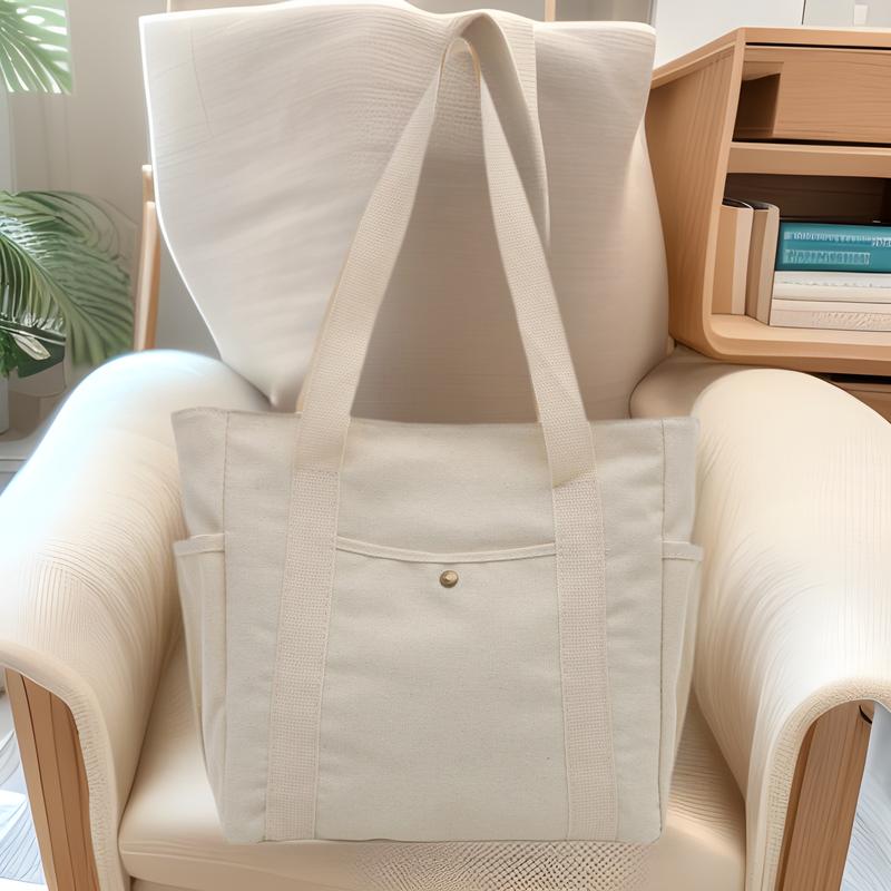 Neuer Stil Einfache Canvas-Tasche Damen-Handtasche Umhängetasche Studenten All-Match-Handtasche Pendler Große Kapazität Schminktasche Mehrere Taschen