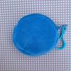 Solid Color ID Card Bag Round Shape Keychain Wallet Soft Coin Purse  Travel