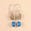 Rare Tanzanite Gemstone 925 Sterling Silver Jewelry Handmade Dangle Earrings1.8" EE-88-9