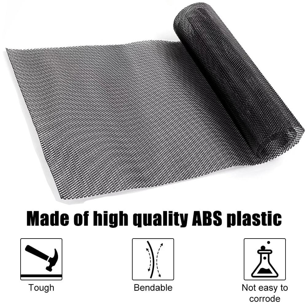 1pc Universal Hood Vent Racing Grills 120X40cm Grill Honeycomb Hexagon Mesh Grille ABS Plastic Spoiler Bumper Vents Car Parts