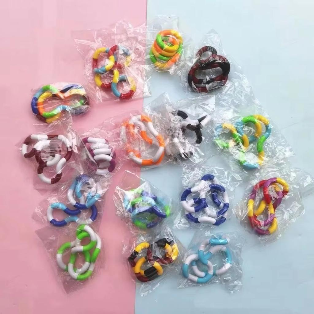 2/5Pcs Sensory Fidget Toys Twist Loop Rope For Stress Relief Music Rhythm Anxiety Relief Toys For Adults Kids Adhd Tool