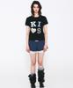 Kimseupeulesikoteunmakes Kiss Mare Applique Logo T-Shirt Black