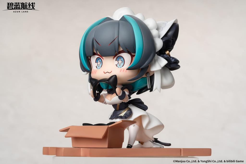 APEX JUUs Time Chibi Character Series Cheshire PVC ABS Painted Complete Deformed Figure "Azur Lane" &