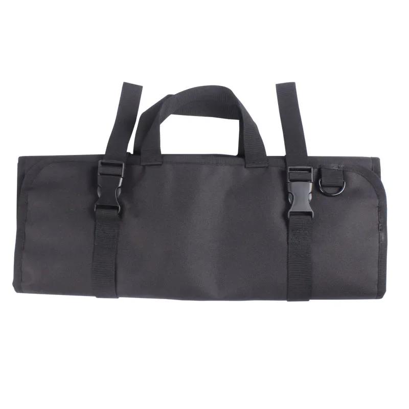Chef Knife Roll Bag Foldable Professional Kitchen Knife Storage Pocket Outdoor Tool Bag Portable Picnic Knife Carrying Case