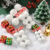 Reusable White Foam Christmas Balls 4CM 8CM Xmas Tree Snowball DIY Festival Decor for Home Restaurant Porch Celebration