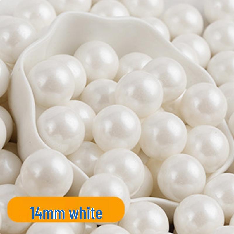 Decorações de Bolo de Pérolas de Açúcar Brancas, Douradas e Prateadas - Bolinhas Redondas para Confeitaria, Sorvete e Panificação - Pérolas de Açúcar Coloridas Mistas em Forma de Agulha.