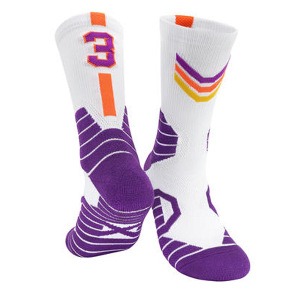 New Style Star Kids Basketball Socks Sport Socks Outdoor Cycling Skateboard Running Breathable Adult Non-Slip Middle Towel Socks