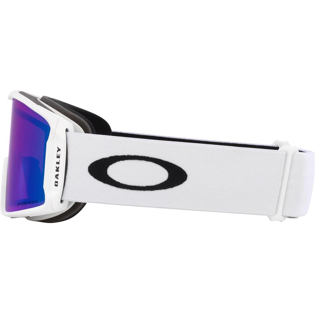 Oakley LINE MINER L Matte Argon Iridium Free Size Goggles, White/Prizm Lens,