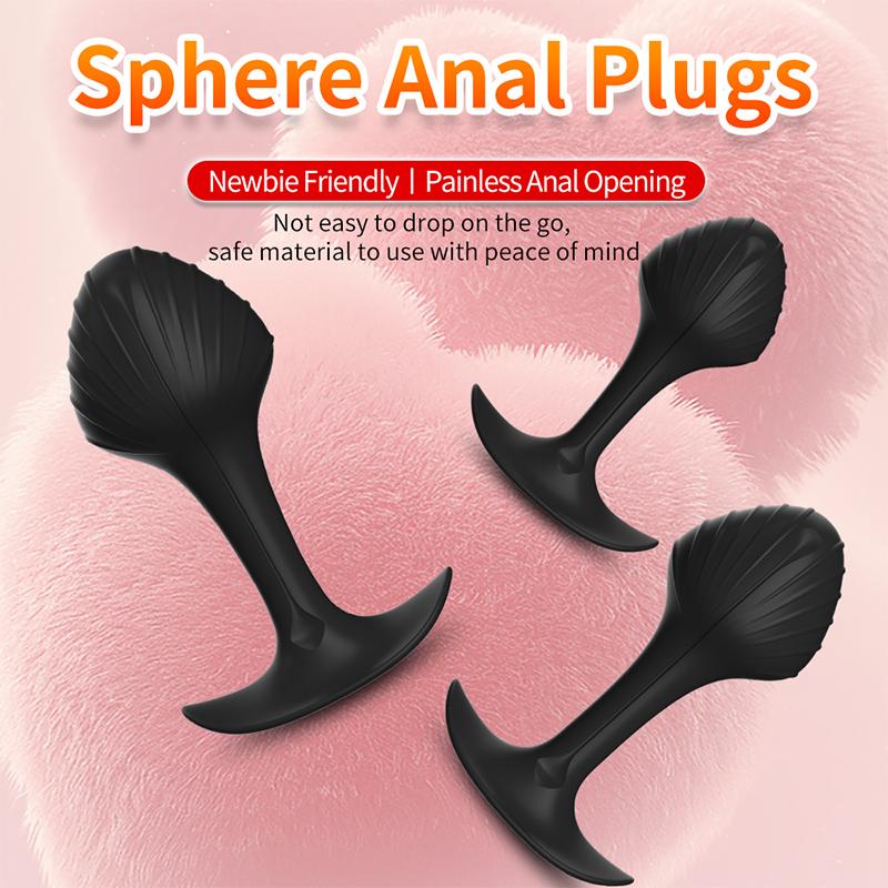 Silicone Anal Beads – Wearable Butt Plug for Couples & Play, Stretching Toy for Men & Women, Adult Sex Game Accessory