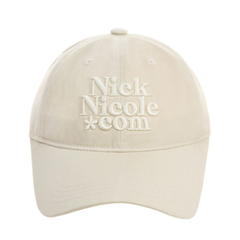 

NICK&NICOLE NN DOTCOM SIGNATURE BALL cap_VINTAGE BEIGE FREE