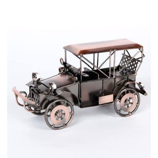 Antique Vintage Car Model Handcrafted Collections Collectible Vehicle Toys For Bar Or Home Decor