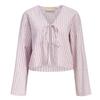 JJXX Womens/Ladies Zoe Stripe Seersucker Front Tie Blouse