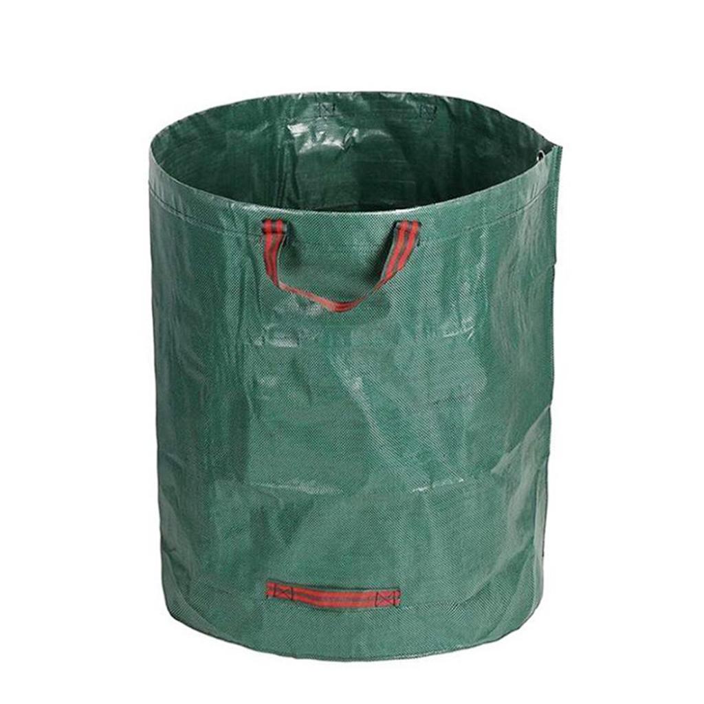 Large Capacity Gardening Fallen Leaves Collection Bag Foldable Plant Garbage Bag PP Waterproof Woven Waste Collection Bag