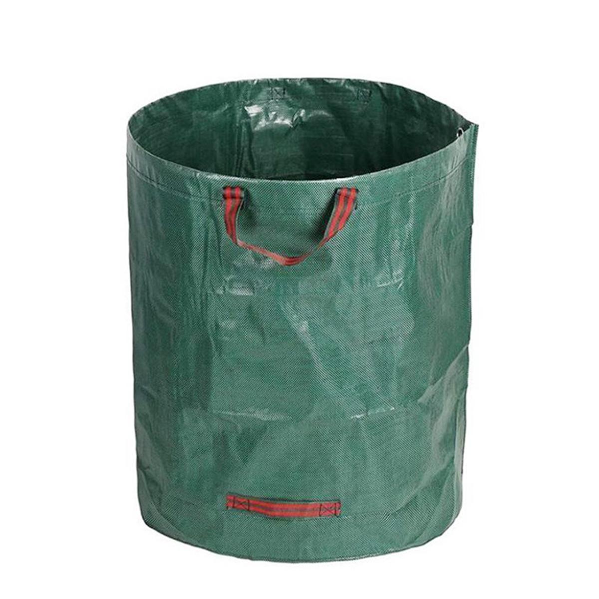 

Large capacity gardening fallen leaves collection bag foldable plant garbage bag PP waterproof woven waste collection bag 120L