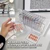 False Nail Case Plastic Storage Box for Fake nails Transparent Pink Nail Art Display Stand Fake Nails Organizer Packing Box