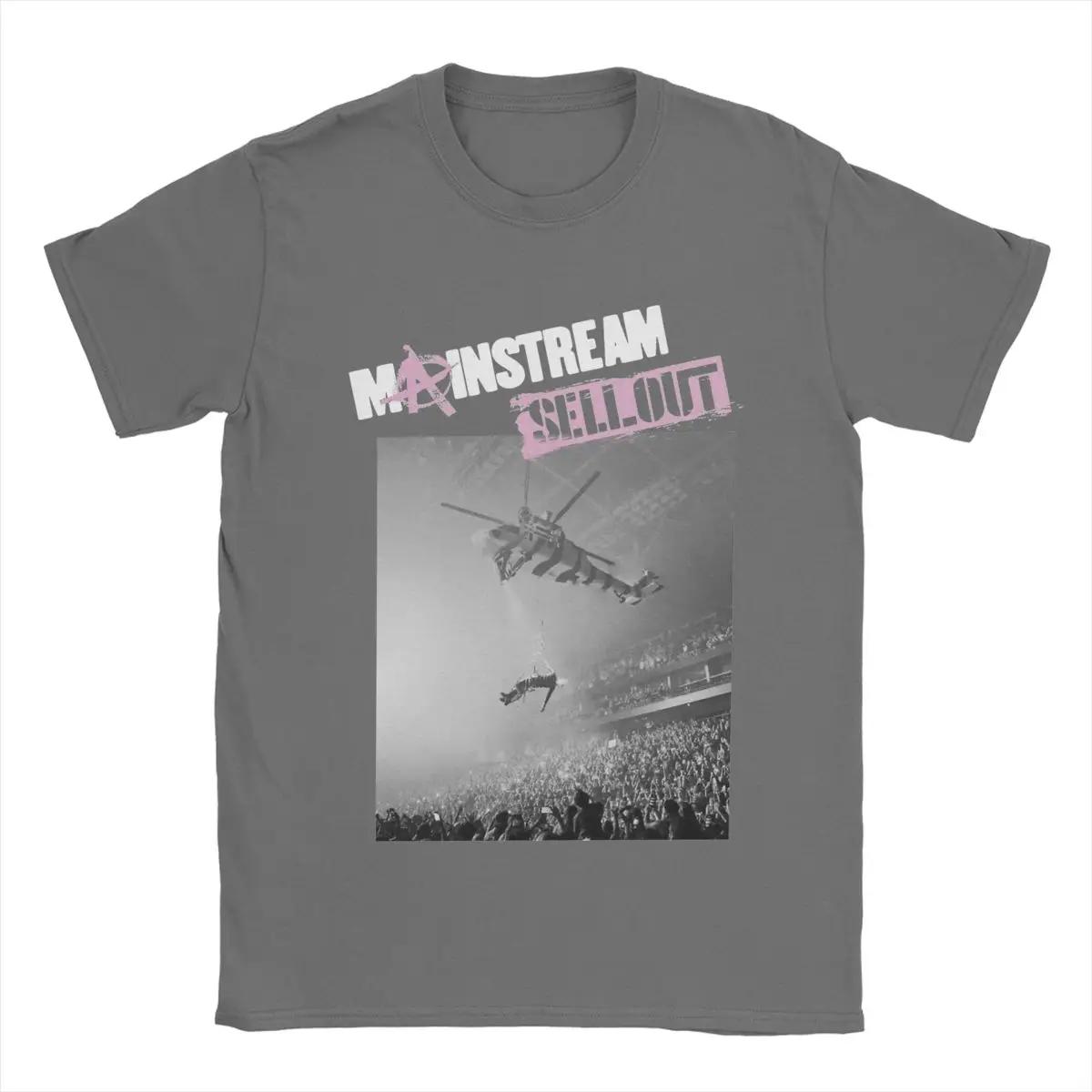 

Мужская футболка Mainstream Sellout Machine Gun Kelly Leisure Pure Cotton Tees Футболки с коротким рукавом Футболки с круглым вырезом 6XL XXXL темно серый