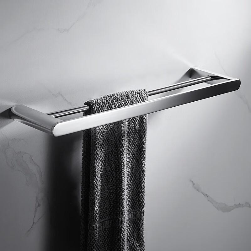 Wall-Mounted Bathroom Towel Rack with Shelf