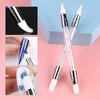 Double-ended Silicone Press Pen Wedge Deer Hoof Brush Nail Supplies Carving Glitter Powder Sticker Nail Accessories for Manicure