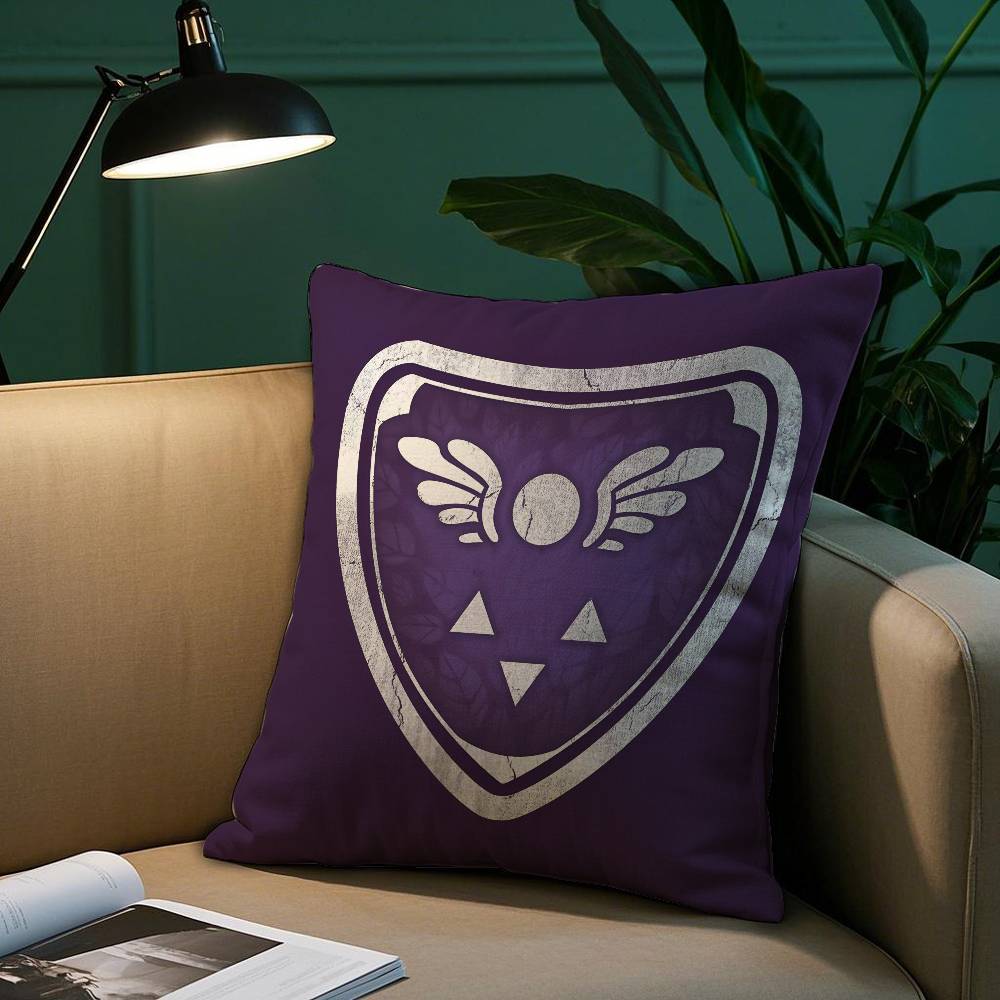 Spiel D-Deltarunes Kissenbezug Plüschstoff Weicher Kissenbezug Beidseitiger Druck Sofakissenbezug Wurfkissen