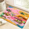 Crayon Shin-chan Kasukabe Defense Group Comic Panel Print Bath Mat, Non-Slip Water Absorbent Bathroom Rug, Funny Anime Friends D