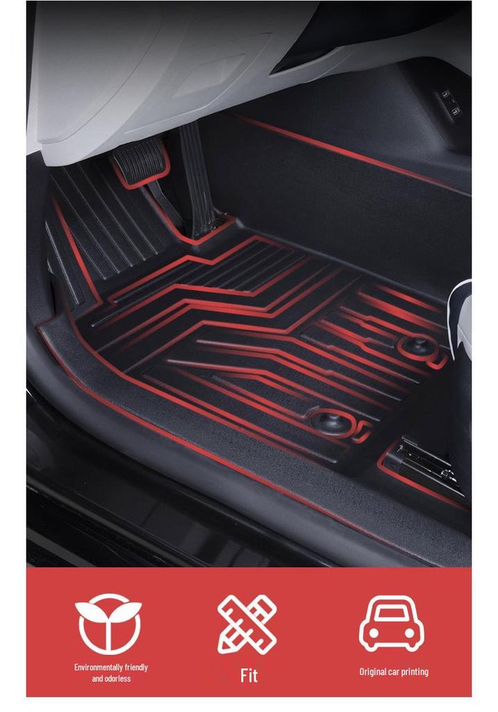 Non-Slip, Waterproof TPE Floor Mats & Door Sill Set for BYD Tang/DMi/EV/LDM-P