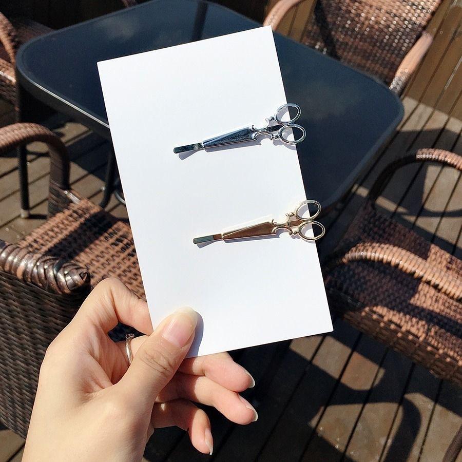 

Ножницы для ветра, Design Sense, персонализированная шпилька, аксессуары для волос Edge Clip Cos Cold And Earth Cool Dancing Punk Dark