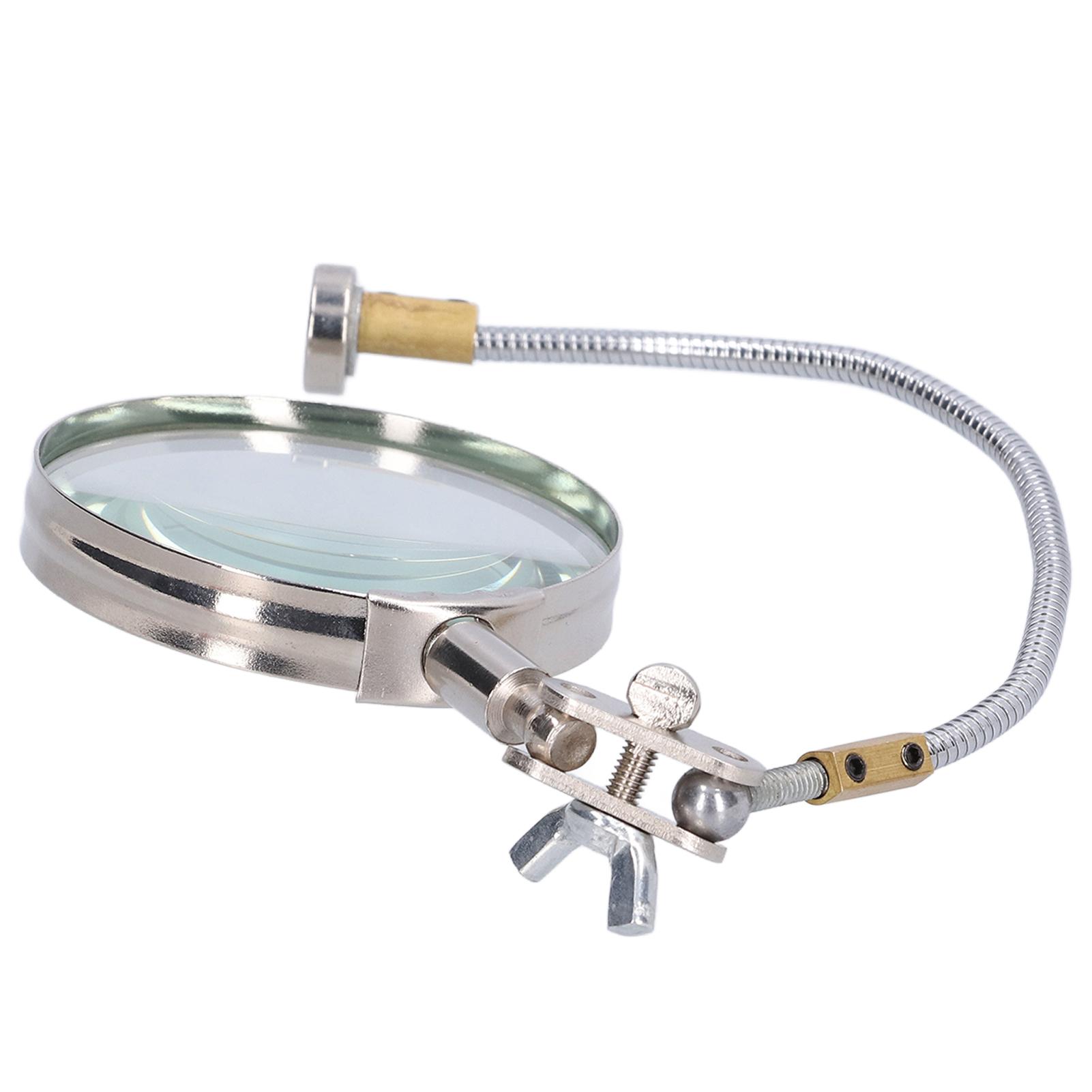 

Лупа-третя рука Гнучка шийка Настільна лупа для паяння Читання Хобі Ремесла