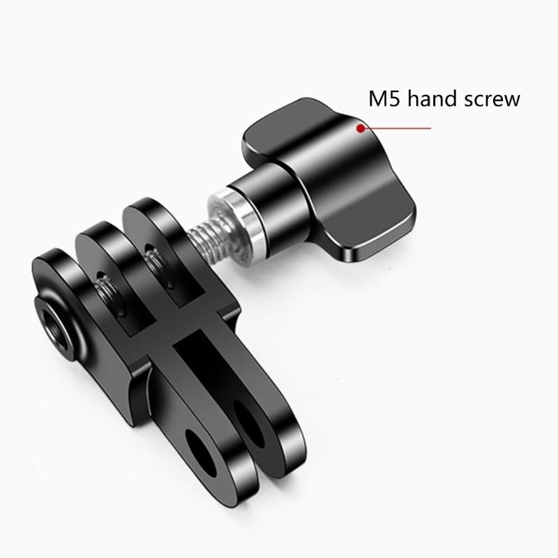 Aluminum Camera Mount Adapter Rotatable Tripods Thread for Action Cameras, Easy Installation