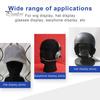 Black Foam Wig Head Tall Male Mannequin Hairpieces Display Holder Hats Sunglasses Headphone Headwear Stand Cosmetics Model Head Prop