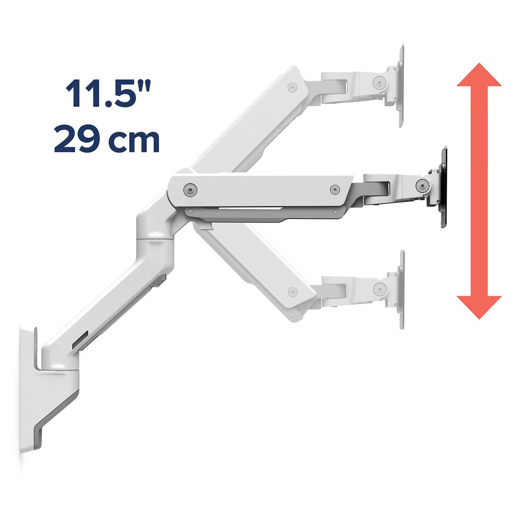 ERGOTRON HX Väggmonterad Bildskärmsarm Färg 49 tum VESA-kompatibel Silver/Aluminium (9.1-19.1kg) 45-478-026