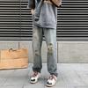 Men's Vintage Y2K Baggy Ripped Jeans Harajuku Denim Pants Quality Hip Hop Trousers Fall Korean Autumn Clothes Jeans For Men
