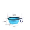 Collapsible Cat Dog Pet Folding Silicone Bowl Outdoor Travel Portable Puppy Food Container Feeder Dish Bowl Pet Supplies