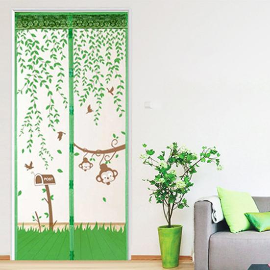 Home Decor Hands-Free Magnetic Soft Door Durable Fly Screen Anti Mosquito Bug Mesh Curtain