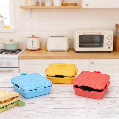 Microwave Toaster Sandwich Maker Baking Pan Non-Stick Dishwasher Safe Fast Even Cooking Sandwich Grill Pan for Home Office Breakfast