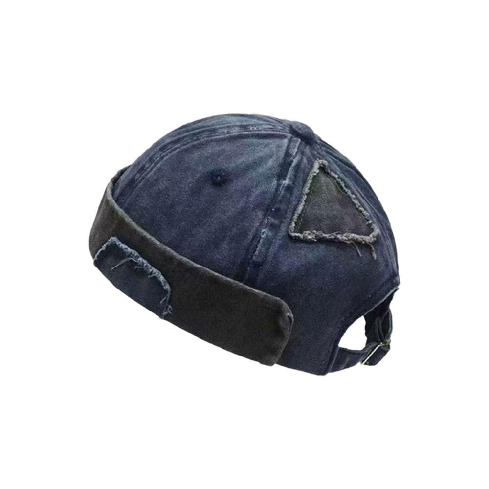 Neue Retro Krempenlose Mütze Verstellbare Vintage Melonen-Docker-Kappe Aufgeschlagene Hip-Hop-Beanie Sommer Frühling Vermieter-Mütze
