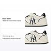 MLB Chunky Liner Klassisches Teamlogo Retro Lässig Niedrige Schnürsenkel Kinder Sneaker Kinder Sneaker Off-White 7ASXCA12N-50WHS