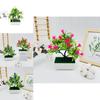 Artificial Cymbidium Tree Potted Plant For Photography And Home Decor With Realistic Plastic Material