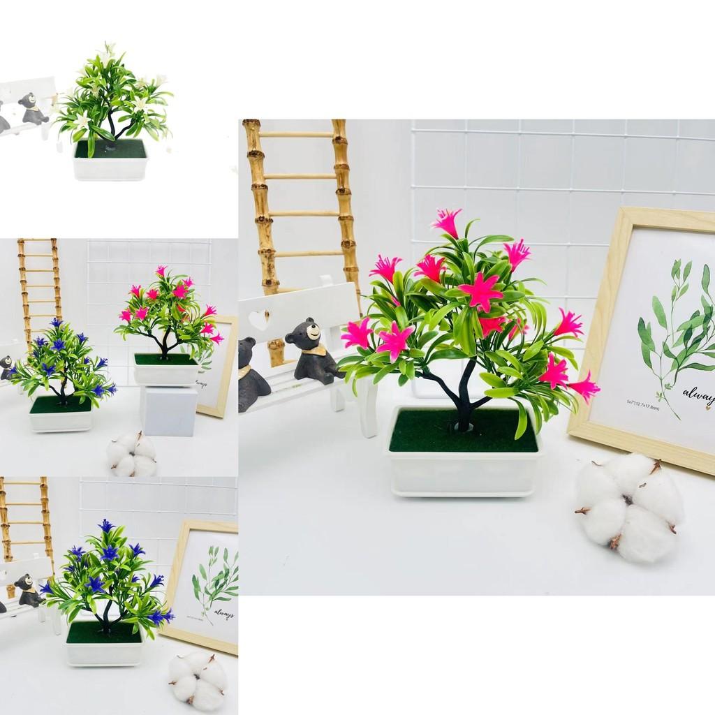 Artificial Cymbidium Tree Potted Plant For Photography And Home Decor With Realistic Plastic Material